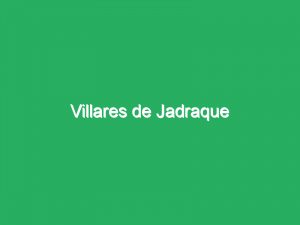 Villares de Jadraque