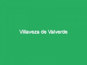 Villaveza de Valverde