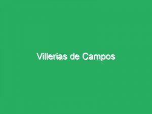 Villerias de Campos