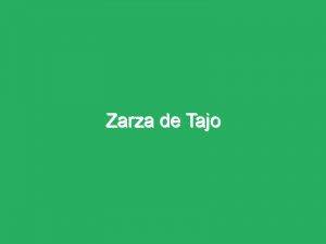 Zarza de Tajo