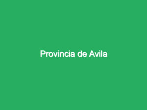 Provincia de Avila