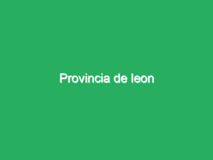 Provincia de leon